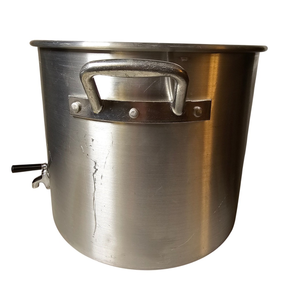 Camp Chef Hot Pot Aluminum Stockpot with Spigot and Lid Silver Outdoor - Picture 7 of 8